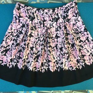 cute black & pink pleated miniskirt